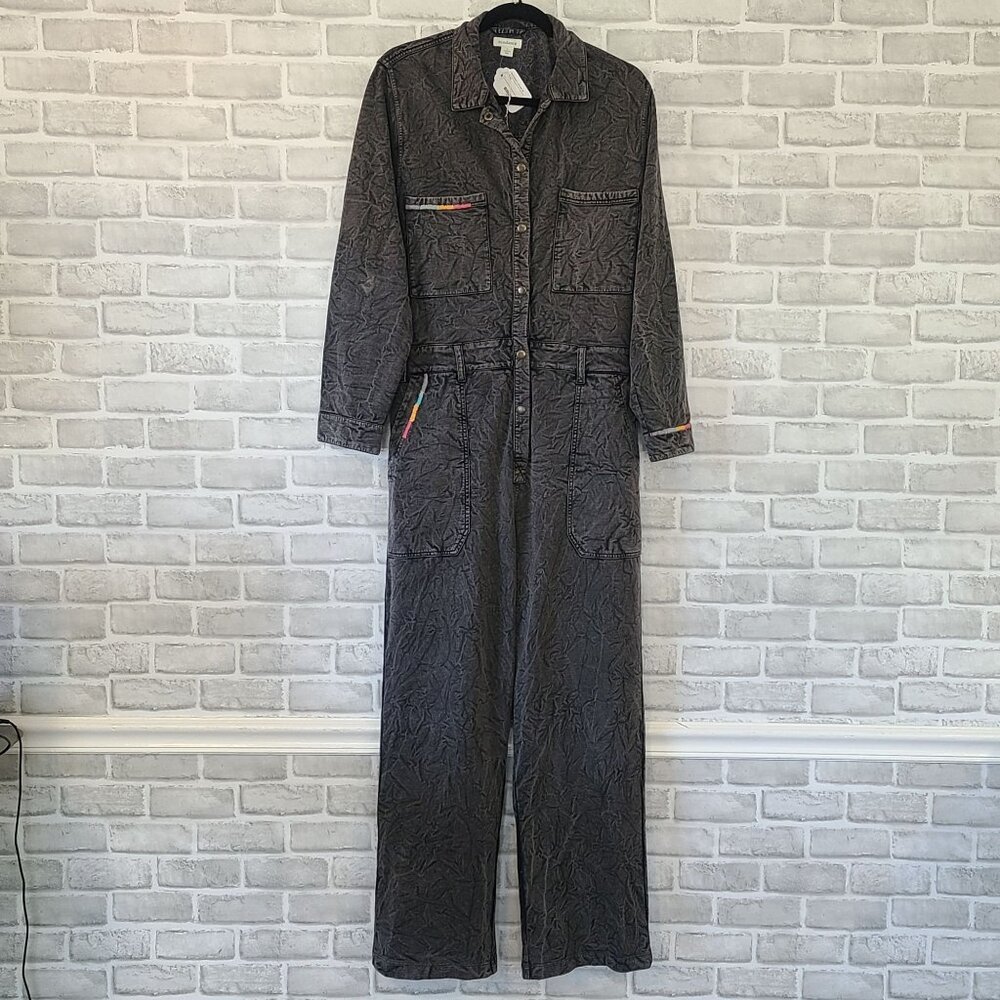Sundance Womens All Roads Jumpsuit Utility Gorpcore One Piece Gray NWT Small